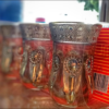 vaso turco Set de 6 Vasos de Vidrio Decorados