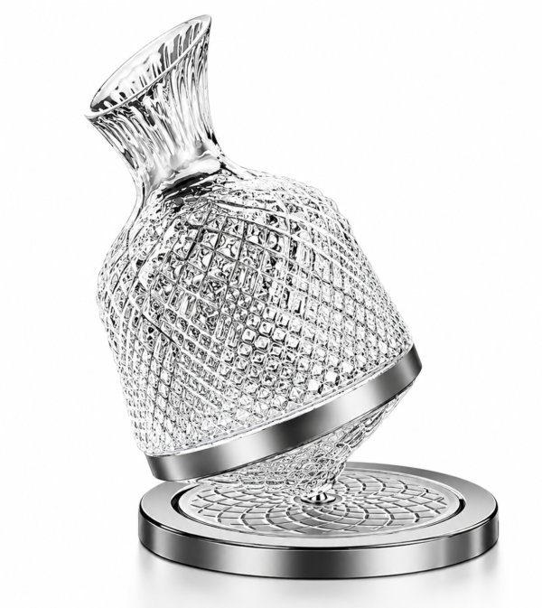 Decantador de Vino de Cristal Giratorio 360° 1,5 Litros