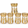 vaso turco Set de 6 Vasos de Vidrio Decorados