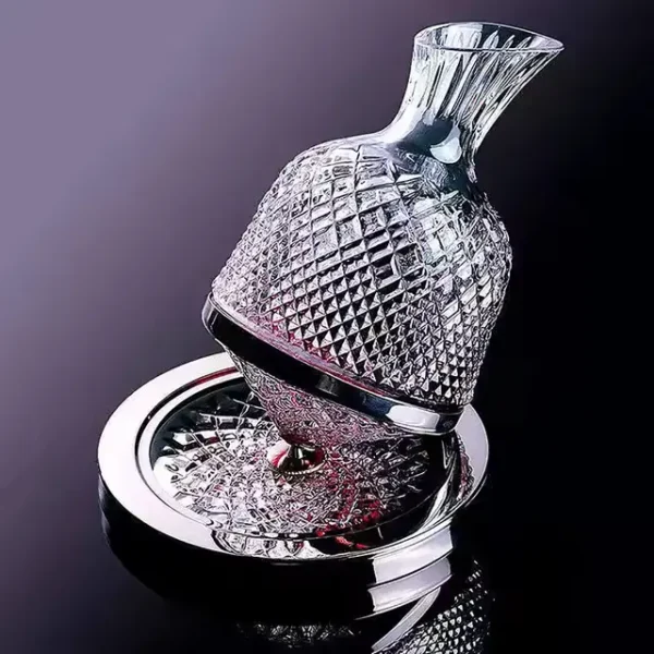 Decantador de Vino de Cristal Giratorio 360° 1,5 Litros