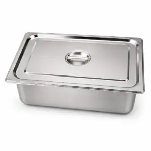 Contenedor Buffet de Acero Inoxidable con Tapa