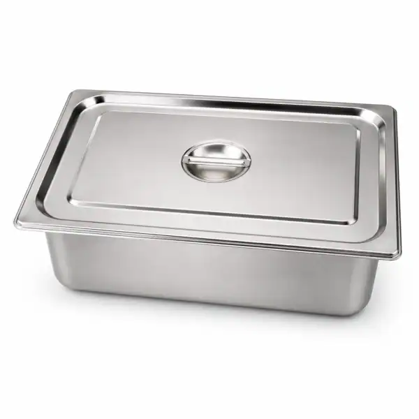 contenedor acero inoxidable Contenedor Buffet de Acero Inoxidable con Tapa