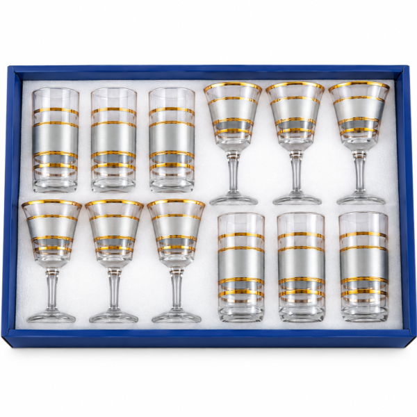 Set de 12 Vasos Turcos de Vidrio – 2 Tamaños