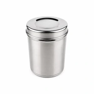 Tarro de Acero Inoxidable con Tapa 10 × 13,5 cm
