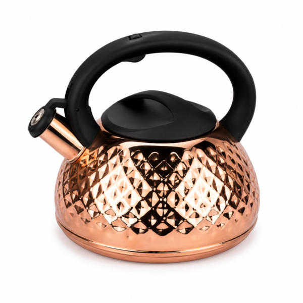 Tetera Turca Silbadora 3 Lt Acero Inoxidable Cobre Inducción