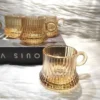 tazas_ambar_70kb Juego de 6 Tazas de Vidrio Ámbar Canelado 80 ml – Estilo Turco