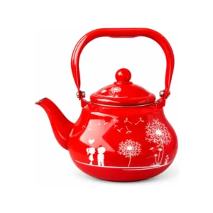 Tetera Enlozada Roja 2,5 Litros